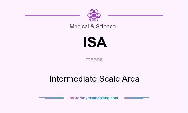 What does ISA mean? It stands for Intermediate Scale Area