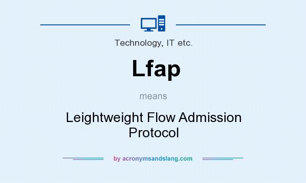 What does Lfap mean? It stands for Leightweight Flow Admission Protocol