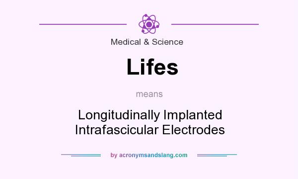 What does Lifes mean? It stands for Longitudinally Implanted Intrafascicular Electrodes