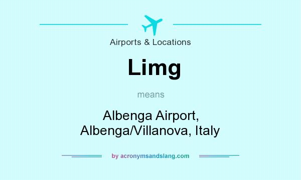 What does Limg mean? It stands for Albenga Airport, Albenga/Villanova, Italy