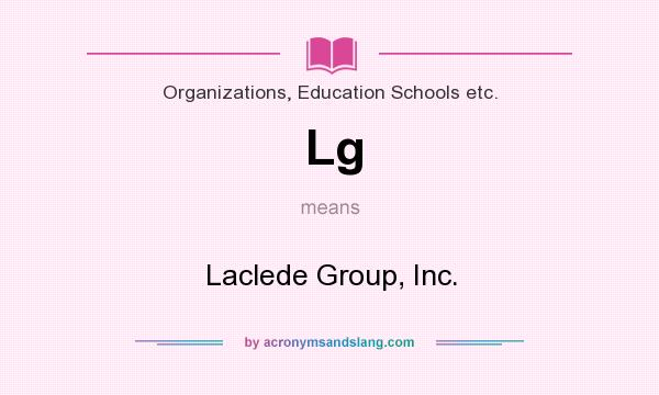 What does Lg mean? It stands for Laclede Group, Inc.