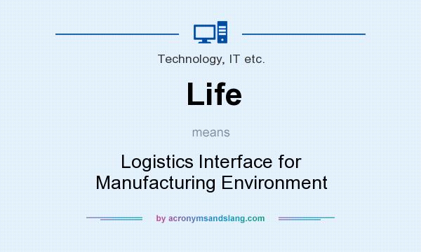 What does Life mean? It stands for Logistics Interface for Manufacturing Environment
