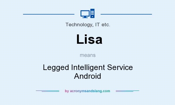 What does Lisa mean? It stands for Legged Intelligent Service Android
