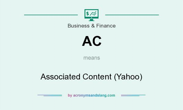 What does AC mean? It stands for Associated Content (Yahoo)