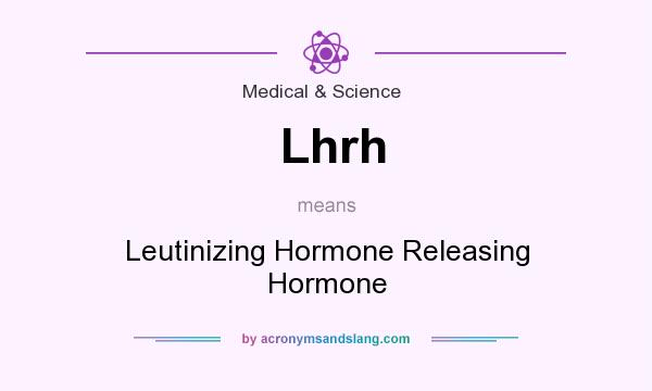 What does Lhrh mean? It stands for Leutinizing Hormone Releasing Hormone