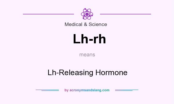 What does Lh-rh mean? It stands for Lh-Releasing Hormone