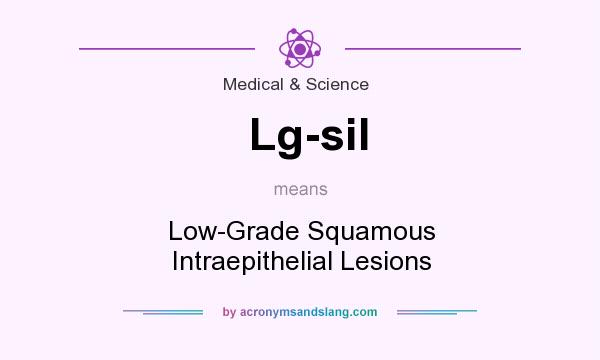 What does Lg-sil mean? It stands for Low-Grade Squamous Intraepithelial Lesions