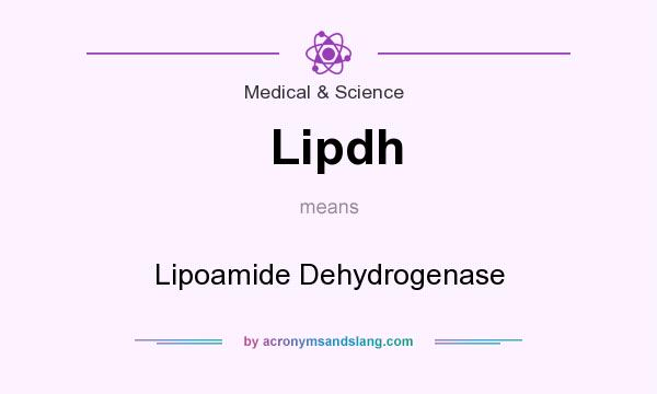 What does Lipdh mean? It stands for Lipoamide Dehydrogenase
