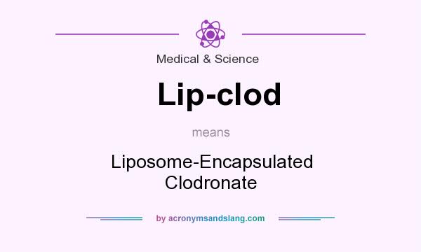 What does Lip-clod mean? It stands for Liposome-Encapsulated Clodronate