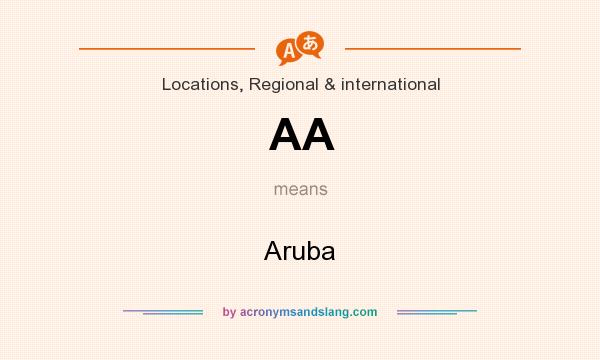 What does AA mean? It stands for Aruba