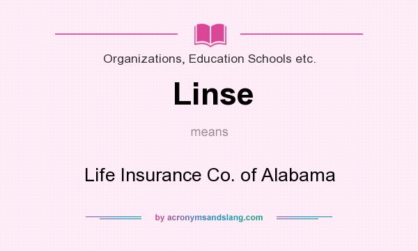 What does Linse mean? It stands for Life Insurance Co. of Alabama