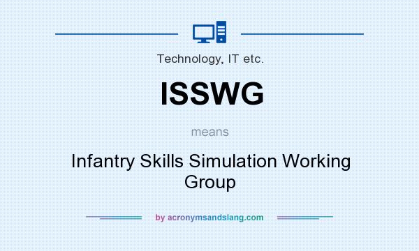 What does ISSWG mean? It stands for Infantry Skills Simulation Working Group