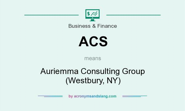 What does ACS mean? It stands for Auriemma Consulting Group (Westbury, NY)