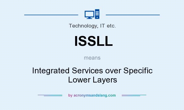 What does ISSLL mean? It stands for Integrated Services over Specific Lower Layers