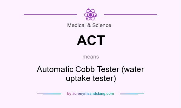 What does ACT mean? It stands for Automatic Cobb Tester (water uptake tester)