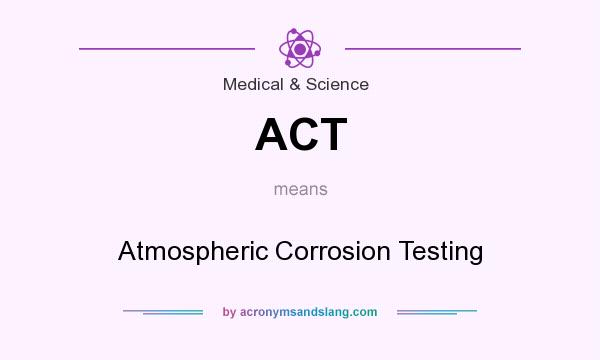 What does ACT mean? It stands for Atmospheric Corrosion Testing