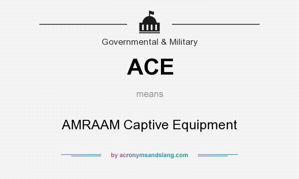 What does ACE mean? It stands for AMRAAM Captive Equipment