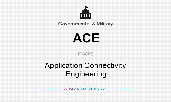 What does ACE mean? It stands for Application Connectivity Engineering