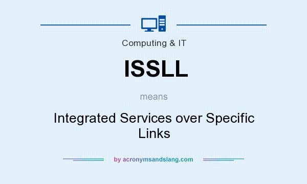 What does ISSLL mean? It stands for Integrated Services over Specific Links