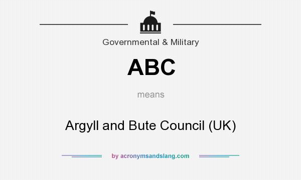 What does ABC mean? It stands for Argyll and Bute Council (UK)