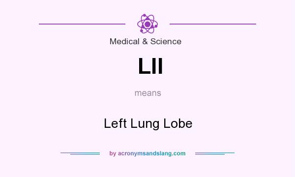 What does Lll mean? It stands for Left Lung Lobe