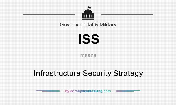 What does ISS mean? It stands for Infrastructure Security Strategy