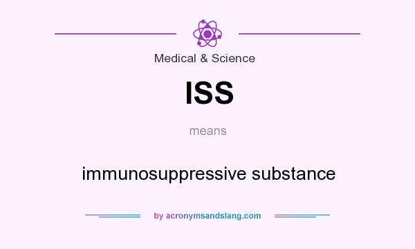 What does ISS mean? It stands for immunosuppressive substance