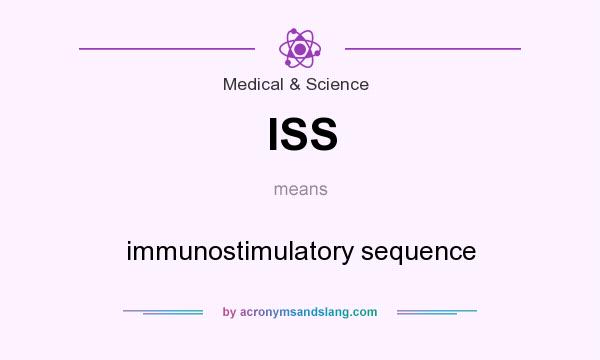 What does ISS mean? It stands for immunostimulatory sequence
