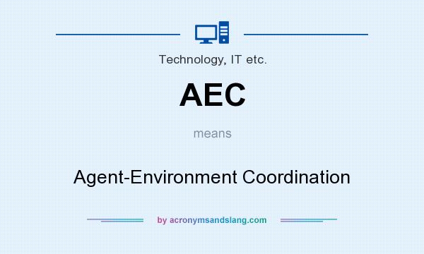 What does AEC mean? It stands for Agent-Environment Coordination