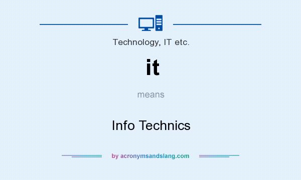 What does it mean? It stands for Info Technics