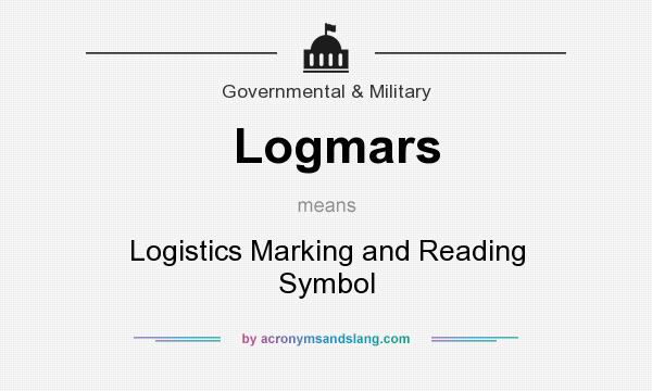 What does Logmars mean? It stands for Logistics Marking and Reading Symbol
