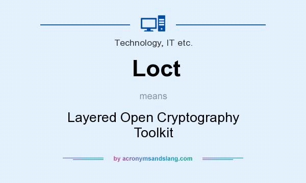 What does Loct mean? It stands for Layered Open Cryptography Toolkit