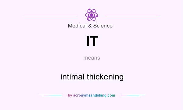 What does IT mean? It stands for intimal thickening