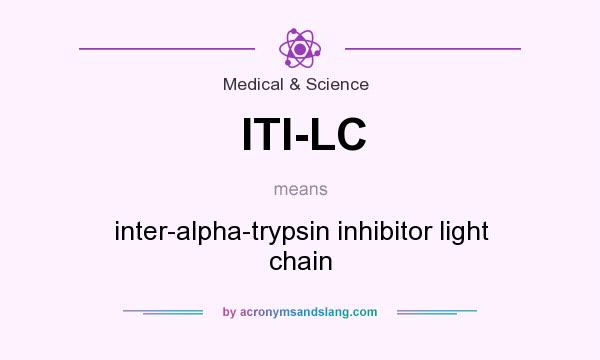 What does ITI-LC mean? It stands for inter-alpha-trypsin inhibitor light chain