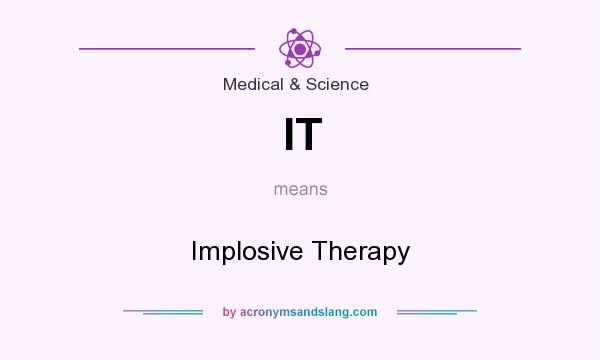 What does IT mean? It stands for Implosive Therapy