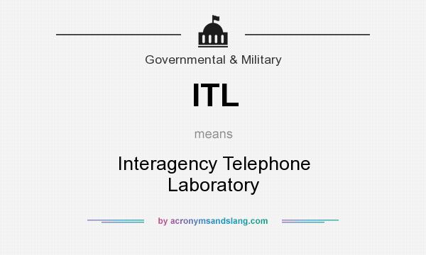 What does ITL mean? It stands for Interagency Telephone Laboratory