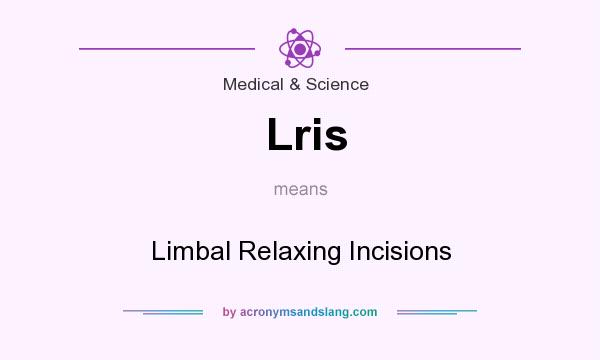 What does Lris mean? It stands for Limbal Relaxing Incisions