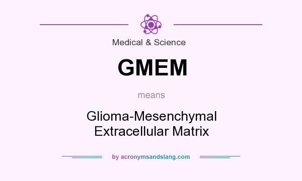 What does GMEM mean? It stands for Glioma-Mesenchymal Extracellular Matrix