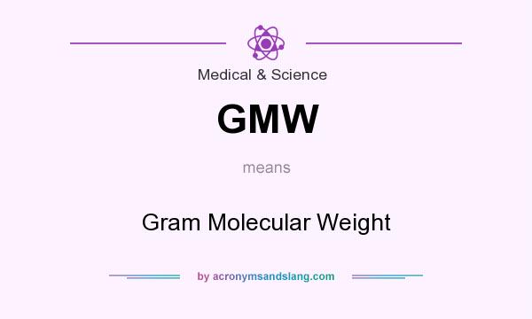 What does GMW mean? It stands for Gram Molecular Weight