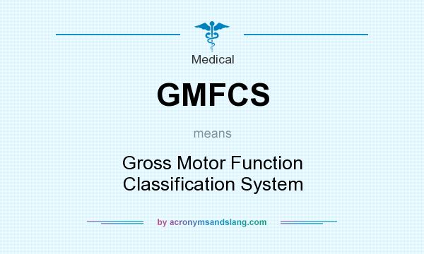 What does GMFCS mean? It stands for Gross Motor Function Classification System