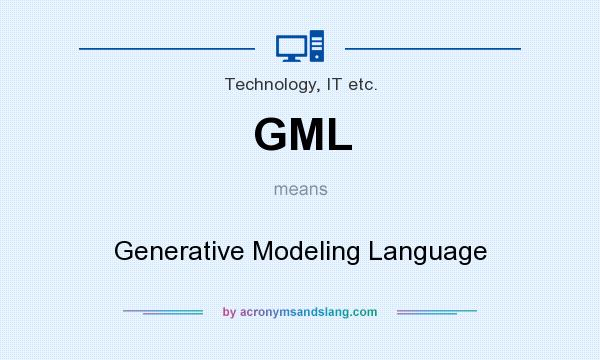 What does GML mean? It stands for Generative Modeling Language