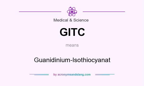 What does GITC mean? It stands for Guanidinium-Isothiocyanat