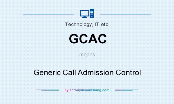 What does GCAC mean? It stands for Generic Call Admission Control