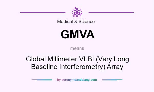What does GMVA mean? It stands for Global Millimeter VLBI (Very Long Baseline Interferometry) Array
