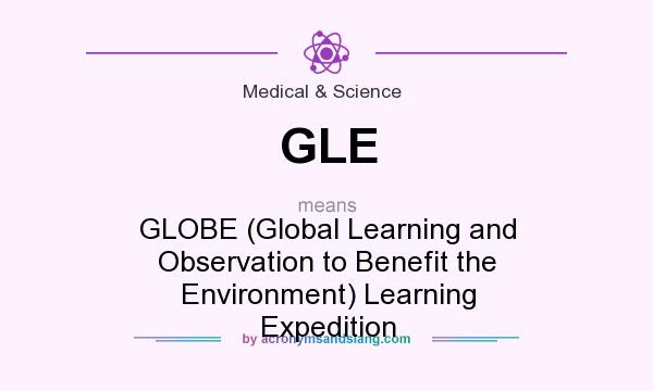 What does GLE mean? It stands for GLOBE (Global Learning and Observation to Benefit the Environment) Learning Expedition