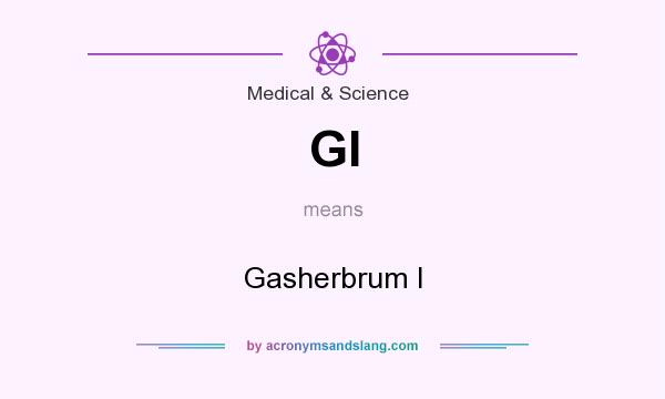 What does GI mean? It stands for Gasherbrum I