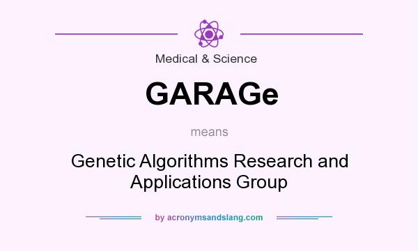 What does GARAGe mean? It stands for Genetic Algorithms Research and Applications Group