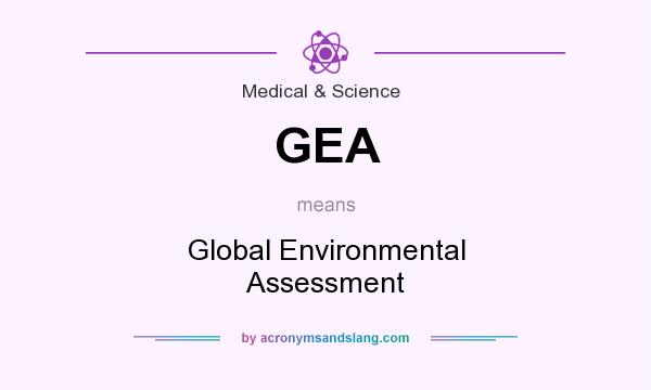 What does GEA mean? It stands for Global Environmental Assessment