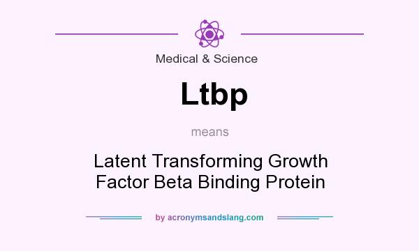 What does Ltbp mean? It stands for Latent Transforming Growth Factor Beta Binding Protein