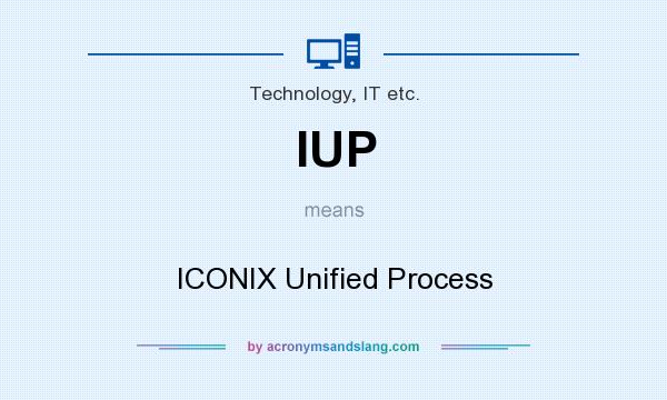 What does IUP mean? It stands for ICONIX Unified Process